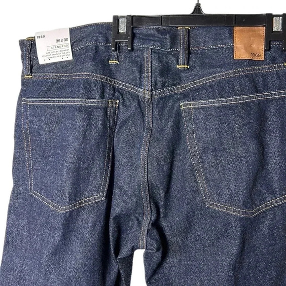 Gap jeans,men 36x30,Gap 1969. Straight standard jeans . NWT . Exc cond.Dark blue - Picture 12 of 16